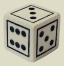 Игральная кость 9 мм Султан (материал кость, белоснежная, 1 шт)
